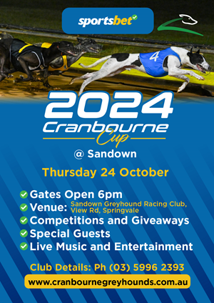 Flyer Design by Sergio Coelho for Cranbourne Greyhound Racing Club | Design: #33799883