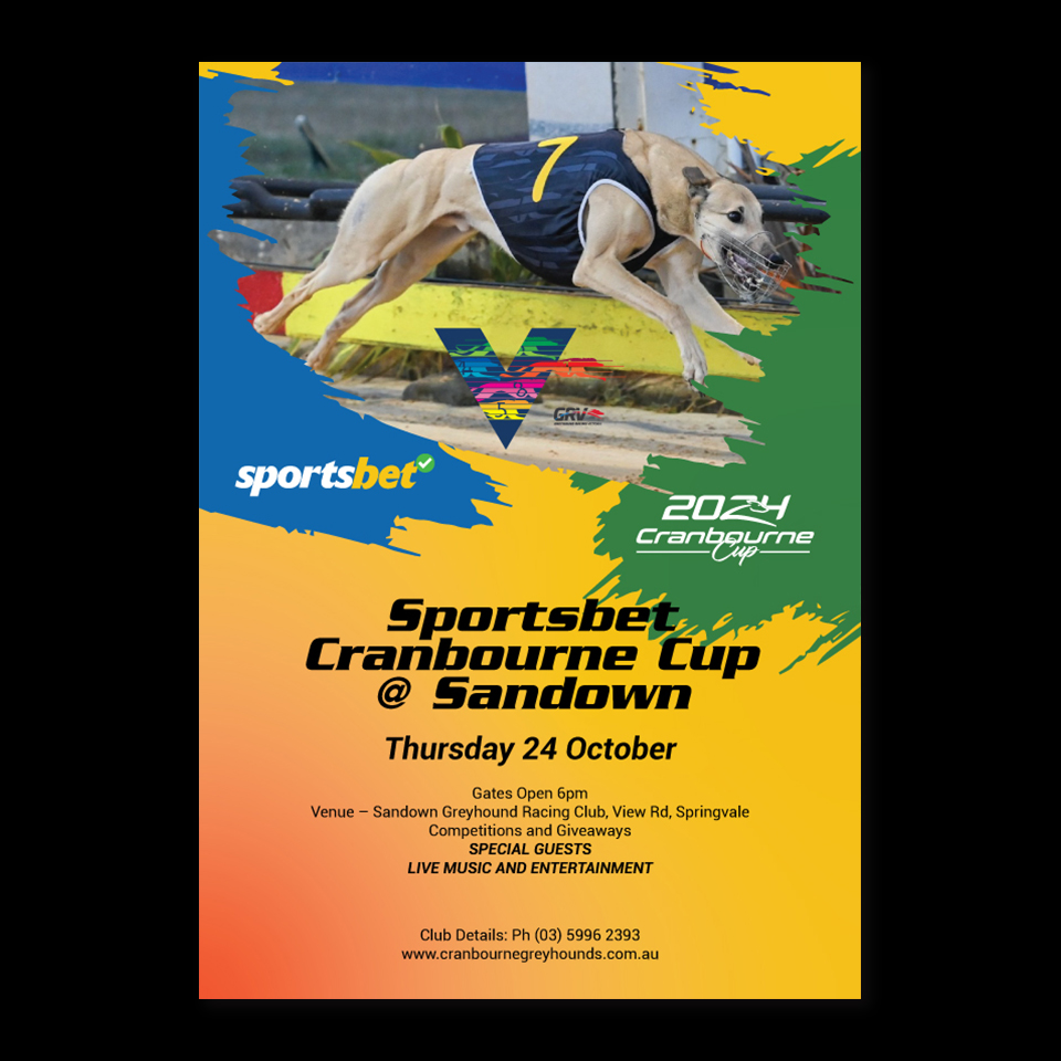 Flyer Design by YourLogoMaster for Cranbourne Greyhound Racing Club | Design #33802025