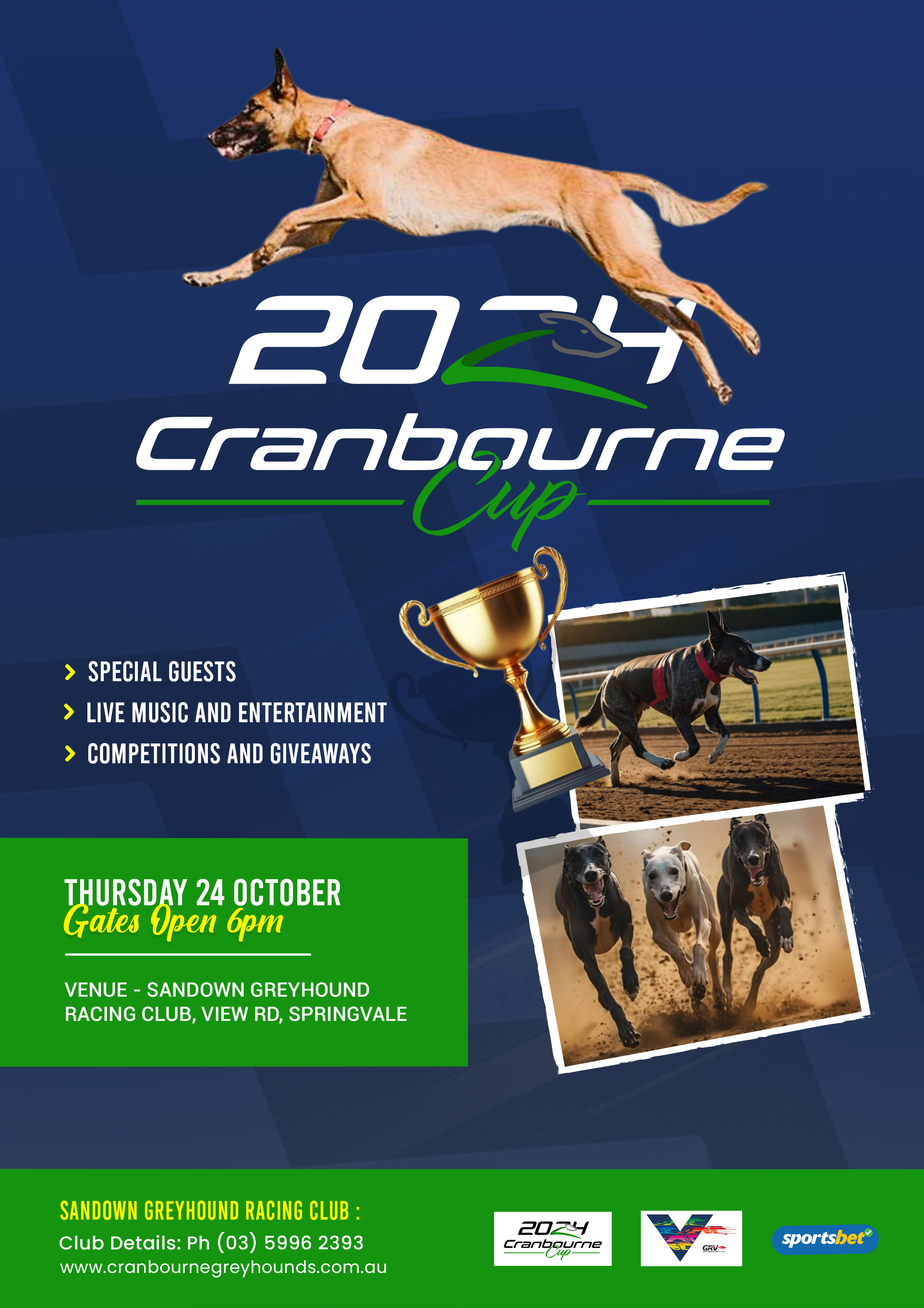 Flyer-Design von Solution 3 Graphics für Cranbourne Greyhound Racing Club | Design #33790642