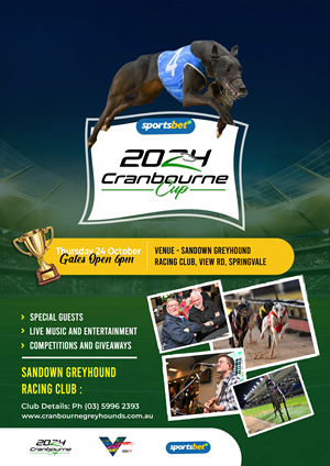 Design de Flyer par Solution 3 Graphics pour Cranbourne Greyhound Racing Club | Design : #33797109