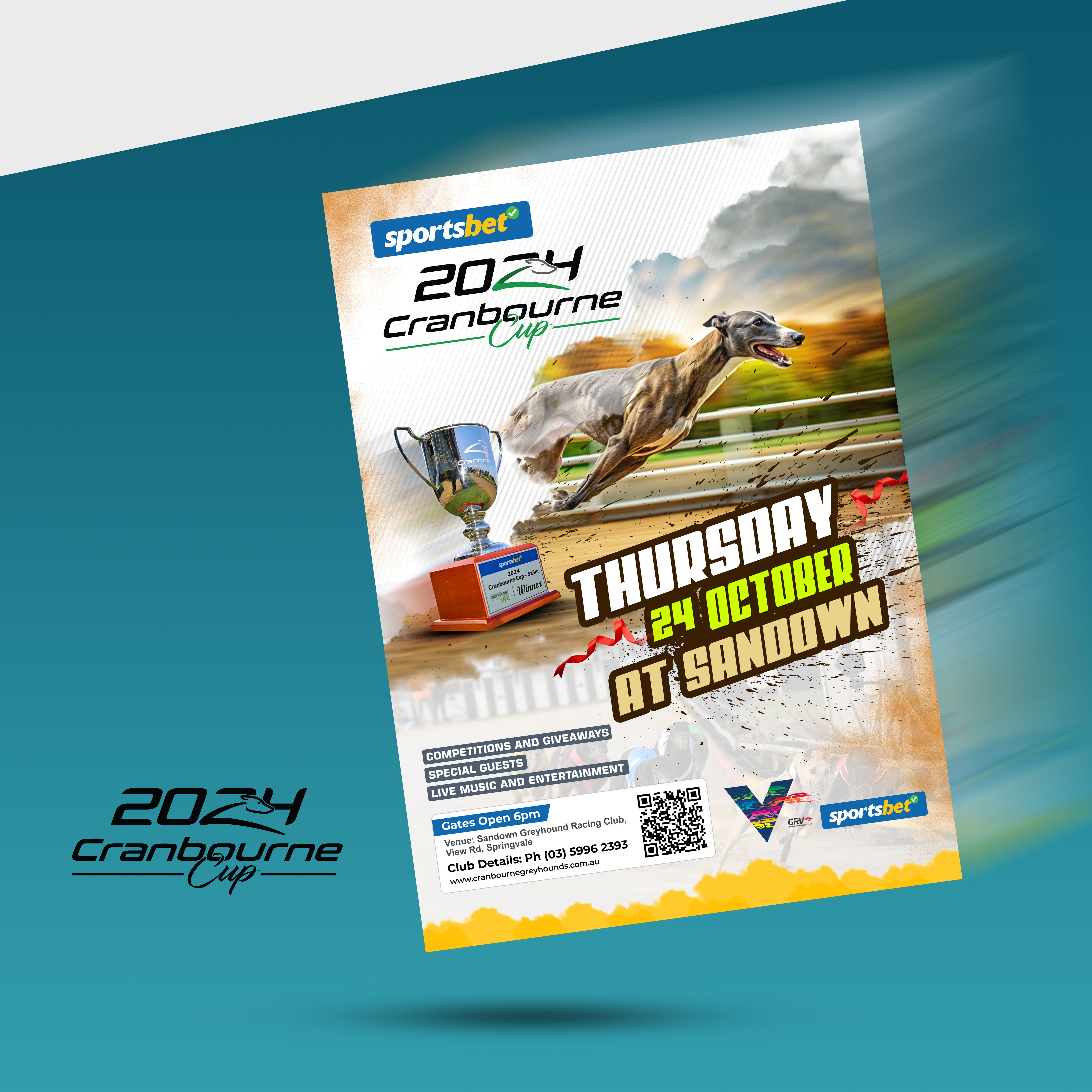 Diseño de Flyer por BWS01 para Cranbourne Greyhound Racing Club | Diseño #33791217