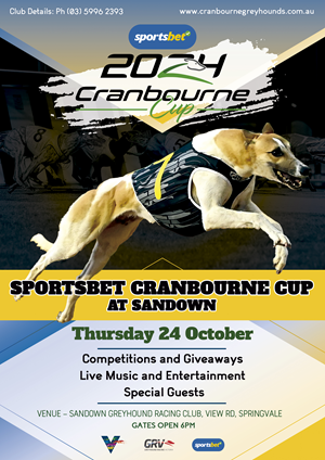 Diseño de Flyer por Natalia Gaos para Cranbourne Greyhound Racing Club | Diseño: #33821484
