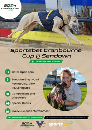 Flyer Design by pb for Cranbourne Greyhound Racing Club | Design: #33793337