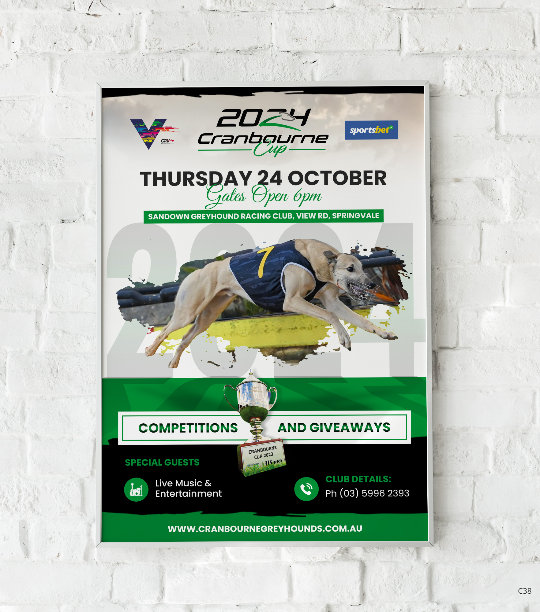 Flyer Design by pb for Cranbourne Greyhound Racing Club | Design #33793340