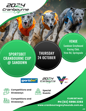 Flyer Design by pb for Cranbourne Greyhound Racing Club | Design: #33793344