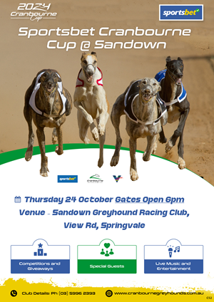 Flyer Design by pb for Cranbourne Greyhound Racing Club | Design: #33793346