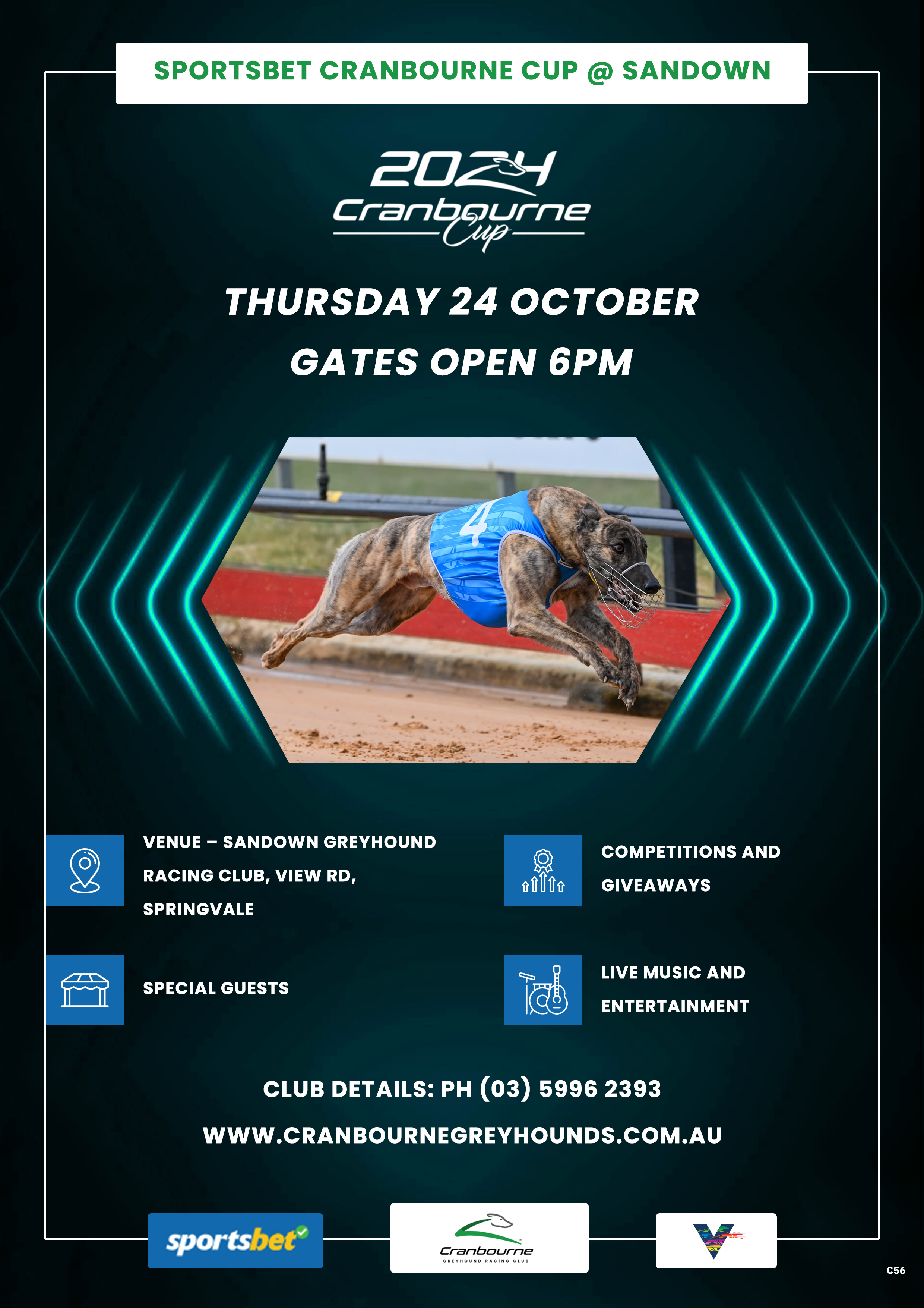 Flyer Design by pb for Cranbourne Greyhound Racing Club | Design #33793347