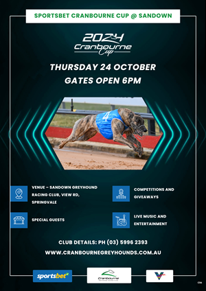 Flyer Design by pb for Cranbourne Greyhound Racing Club | Design: #33793347