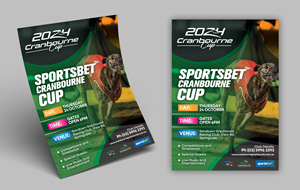 Flyer Design by Impressive Solutions for Cranbourne Greyhound Racing Club | Design: #33796901