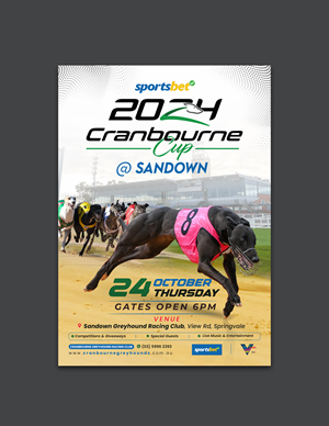 Flyer Design by debdesign for Cranbourne Greyhound Racing Club | Design: #33791128