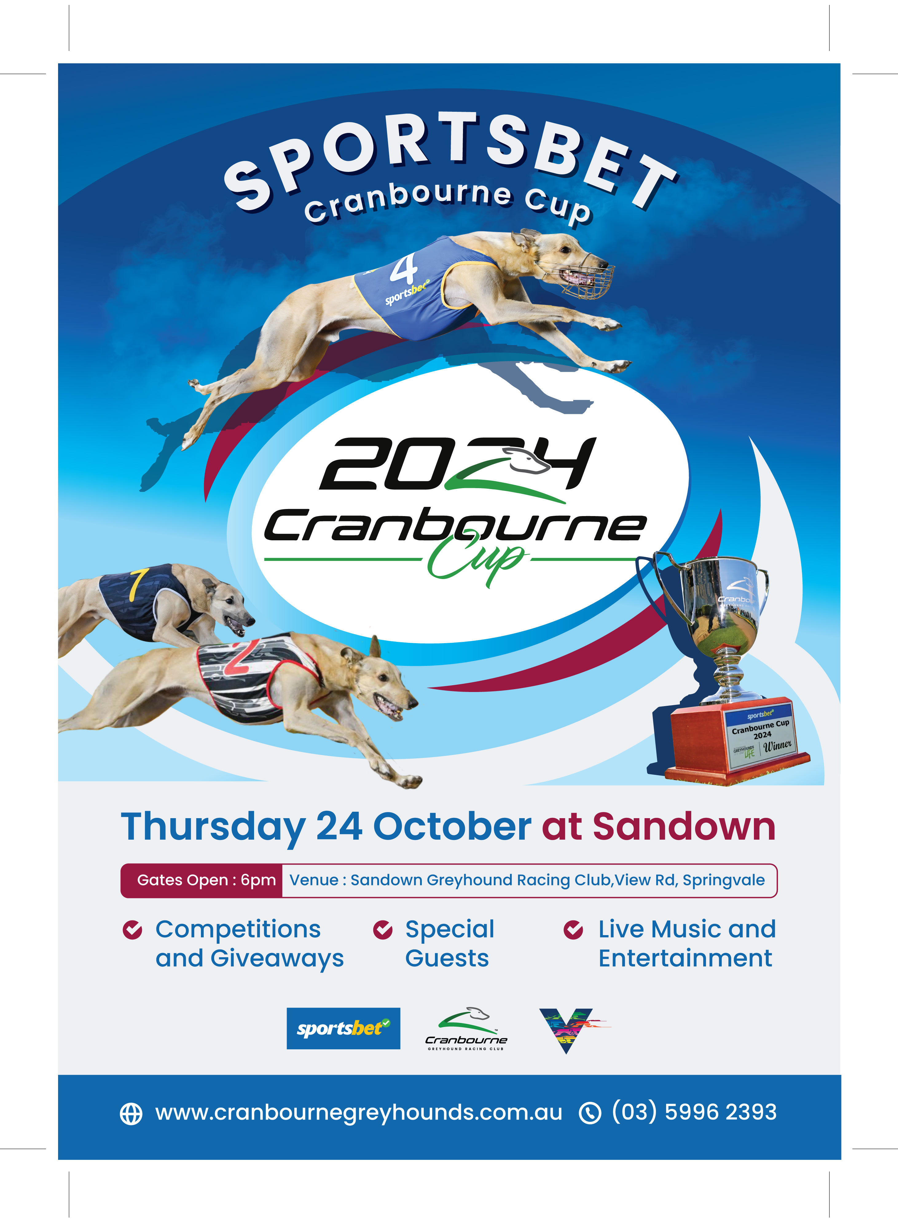 Flyer Design by saurov for Cranbourne Greyhound Racing Club | Design #33792496