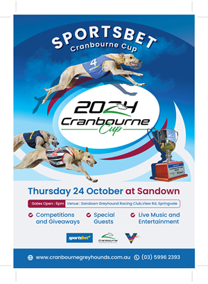 Flyer Design by saurov for Cranbourne Greyhound Racing Club | Design: #33792496