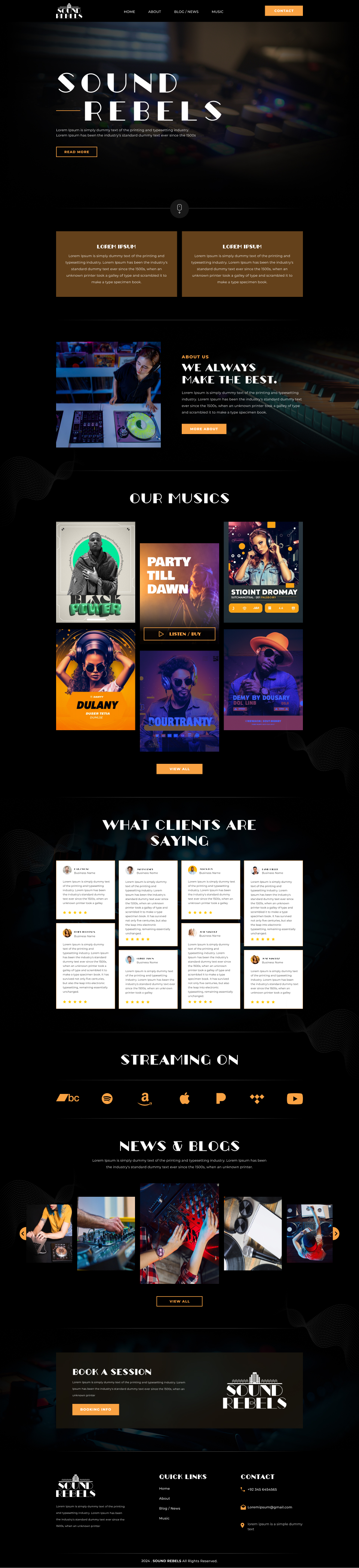 Web-Design von Hafsa Fatymah für Sound Rebels LLC | Design #33798833