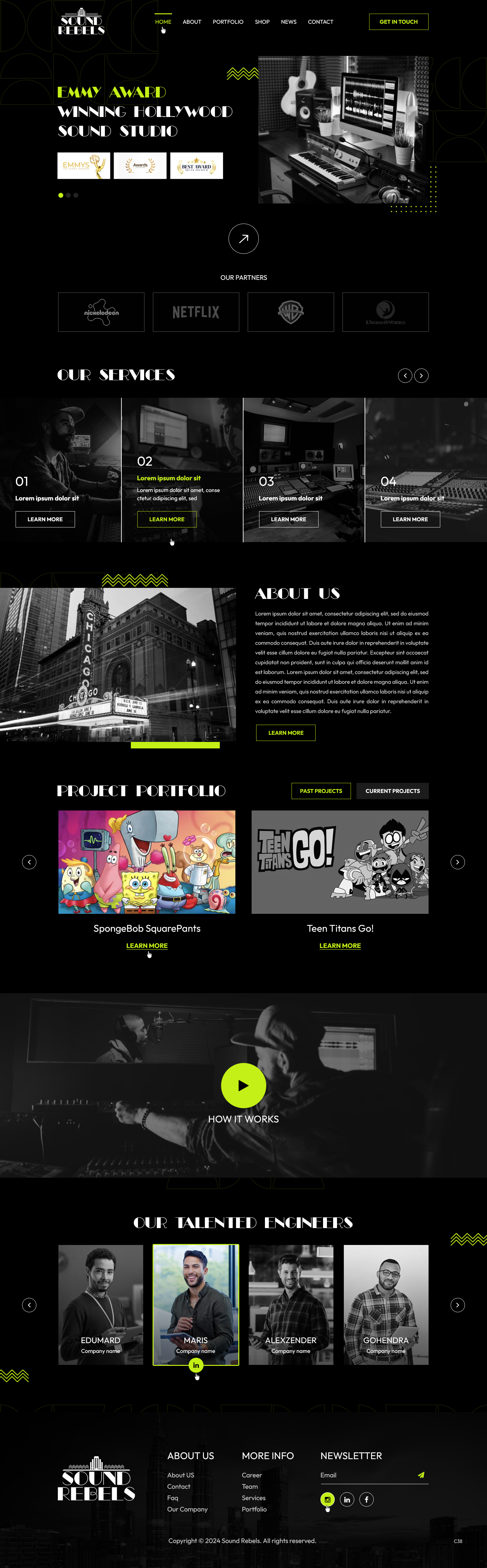 Diseño Web por pb para Sound Rebels LLC | Diseño #33801039