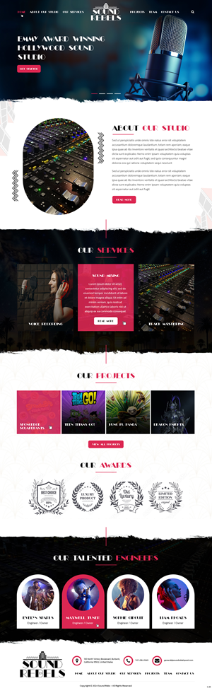 Diseño Web por pb para Sound Rebels LLC | Diseño: #33801040