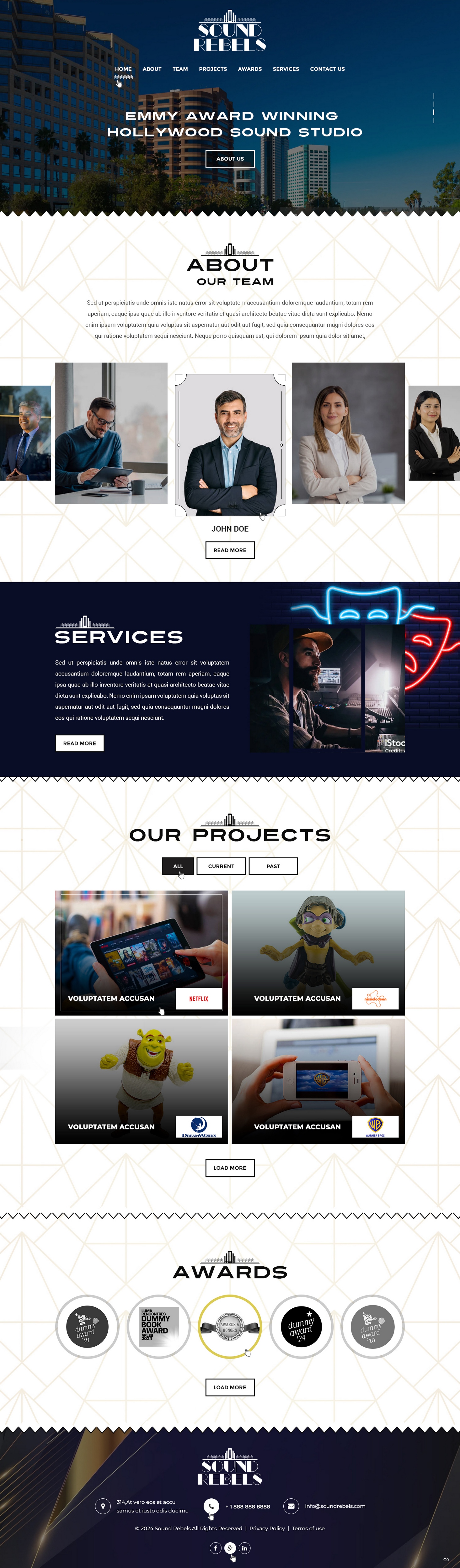 Web Design by pb for Sound Rebels LLC | Design #33801042