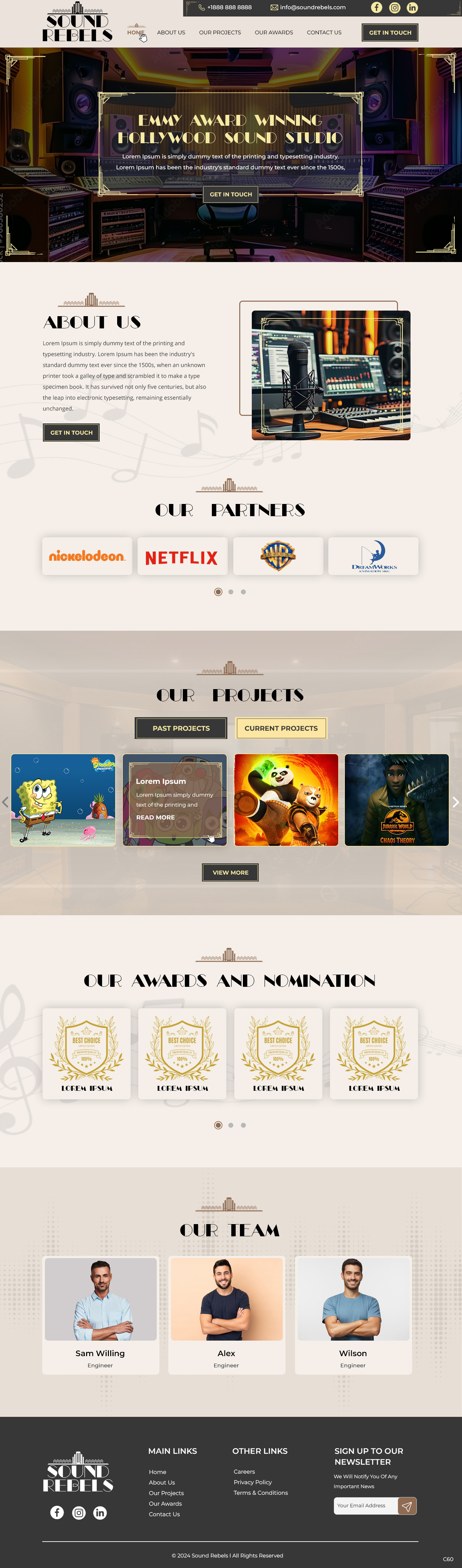 Web-Design von pb für Sound Rebels LLC | Design #33801055