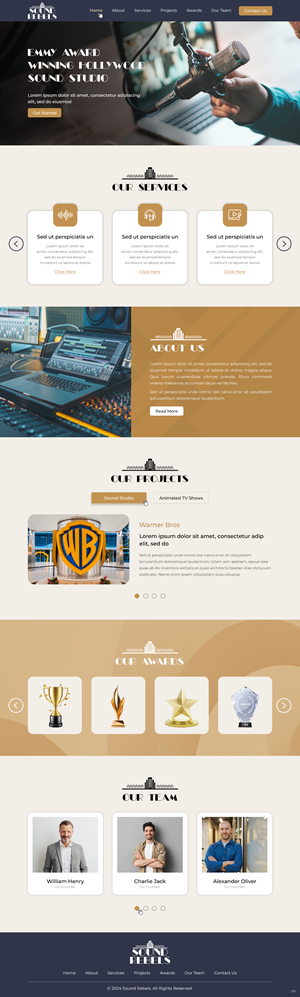 Diseño Web por pb para Sound Rebels LLC | Diseño: #33801056