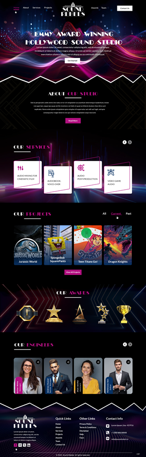 Diseño Web por pb para Sound Rebels LLC | Diseño: #33801057