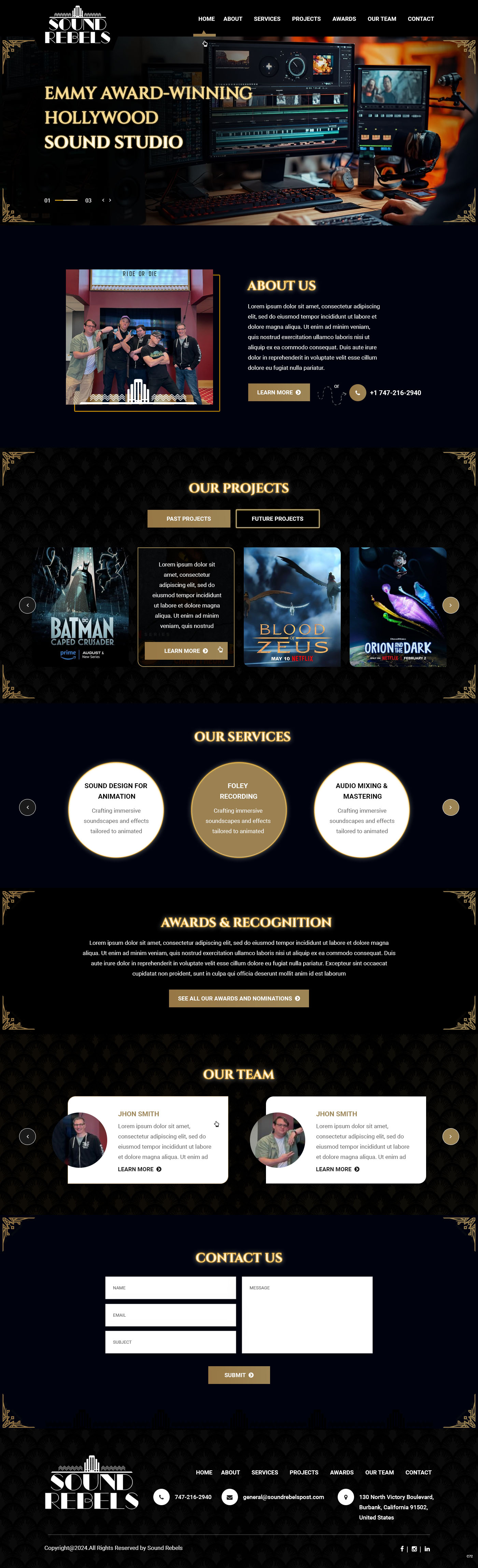 Web Design by pb for Sound Rebels LLC | Design #33801062