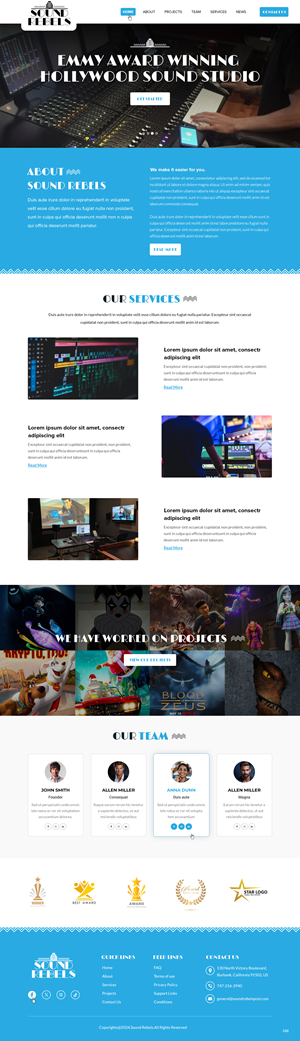 Diseño Web por pb para Sound Rebels LLC | Diseño: #33809463