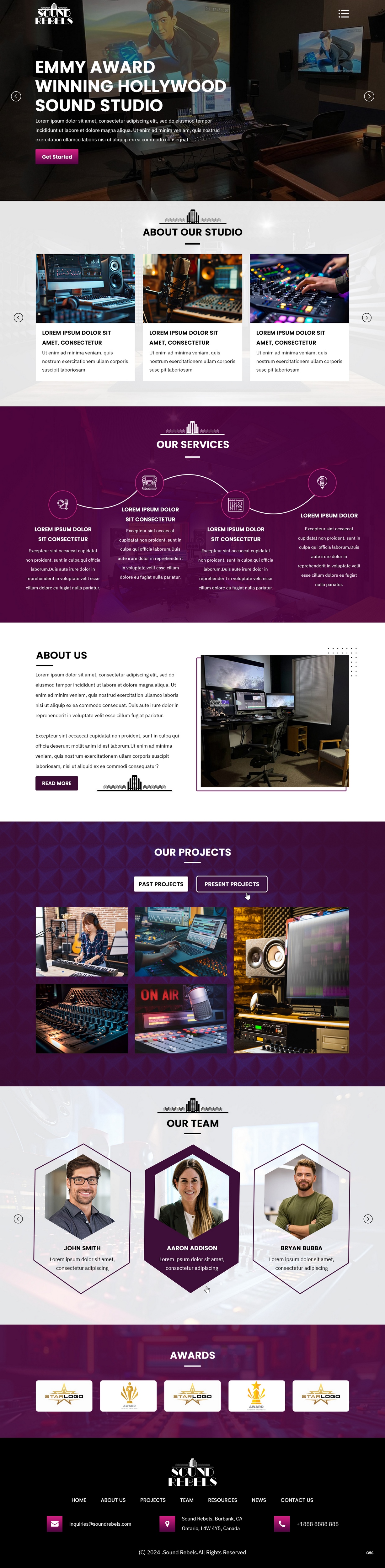 Web-Design von pb für Sound Rebels LLC | Design #33809467
