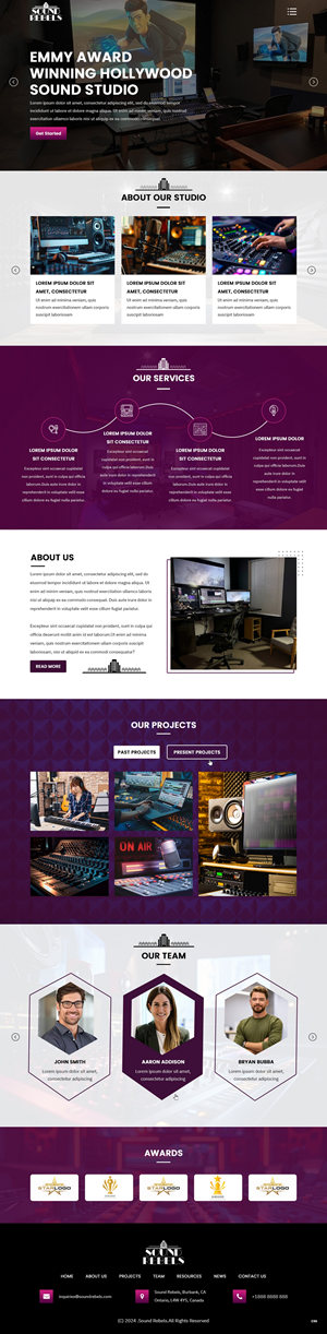 Diseño Web por pb para Sound Rebels LLC | Diseño: #33809467