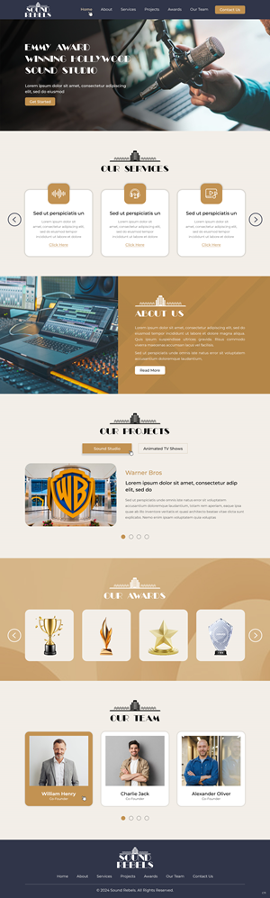 Diseño Web por pb para Sound Rebels LLC | Diseño: #33809476