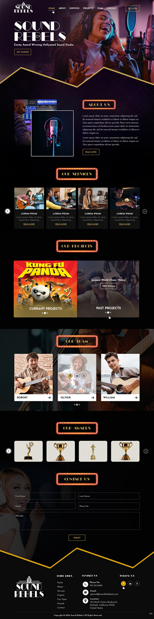 Diseño Web por pb para Sound Rebels LLC | Diseño: #33809480