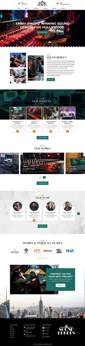 Diseño Web por Sbss para Sound Rebels LLC | Diseño: #33806452
