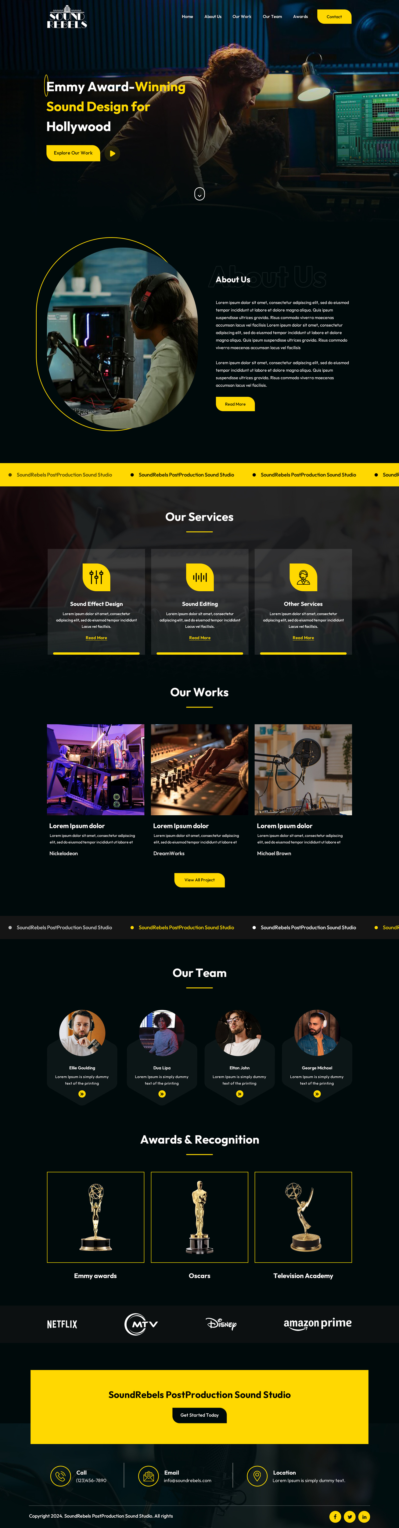 Web Design by Sbss for Sound Rebels LLC | Design #33807217
