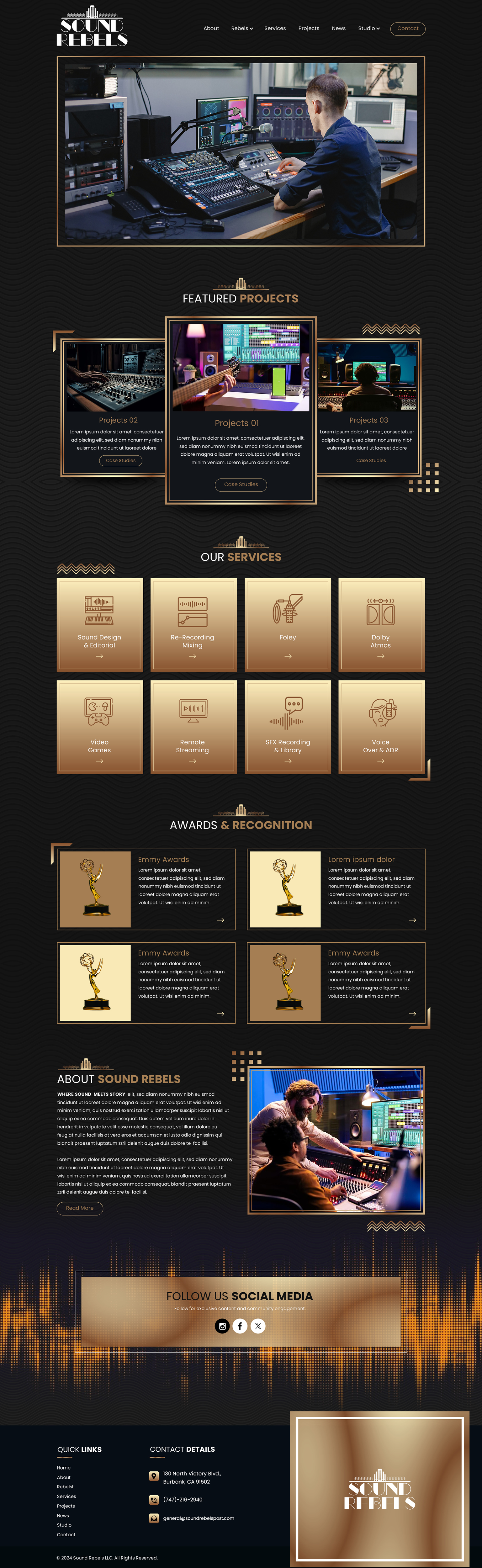 Diseño Web por Sbss para Sound Rebels LLC | Diseño #33959352