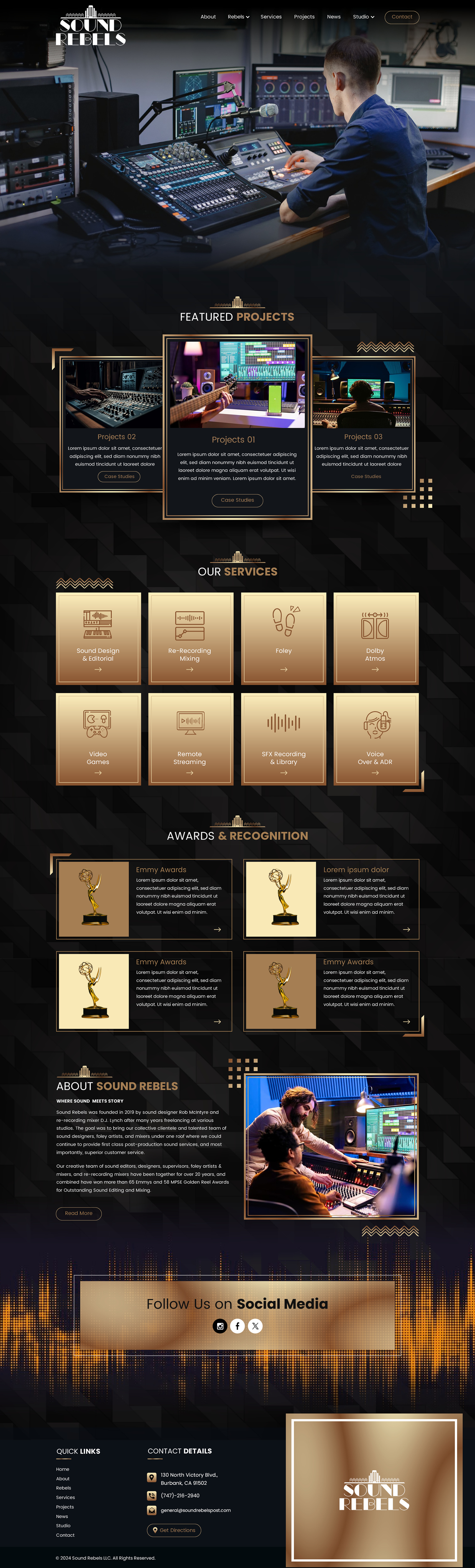 Web Design by Sbss for Sound Rebels LLC | Design #34008803