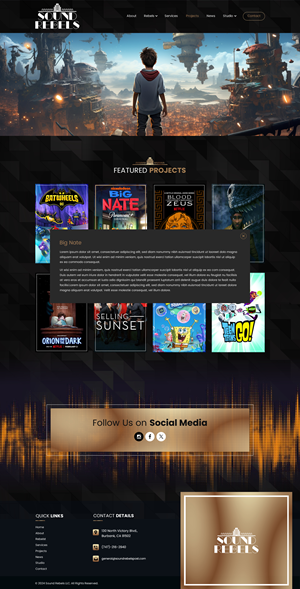 Diseño Web por Sbss para Sound Rebels LLC | Diseño: #34015828