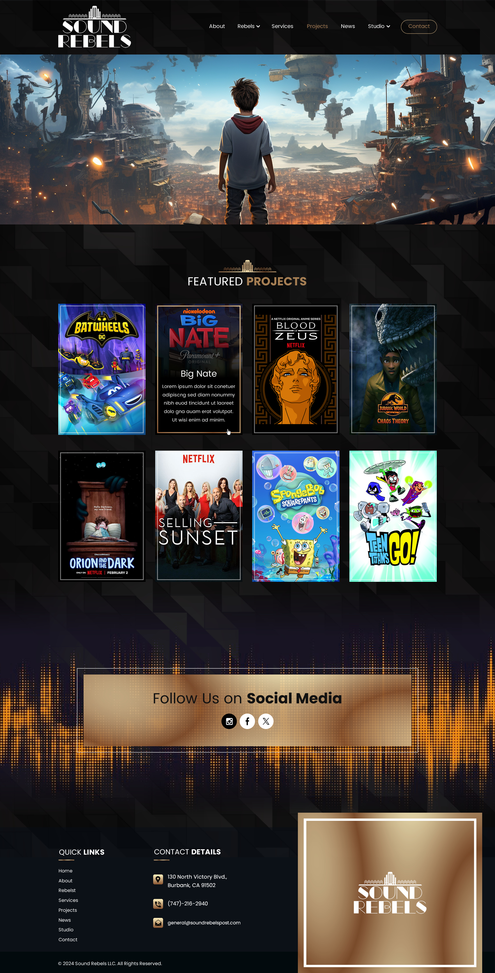 Web Design by Sbss for Sound Rebels LLC | Design #34015829