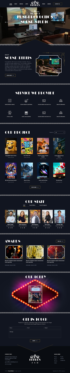 Web Design by sai.designer87 for Sound Rebels LLC | Design #33800976