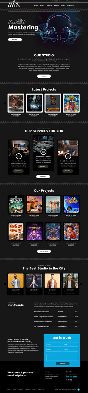 Diseño Web por sai.designer87 para Sound Rebels LLC | Diseño: #33808775