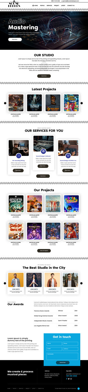 Diseño Web por sai.designer87 para Sound Rebels LLC | Diseño: #33808776