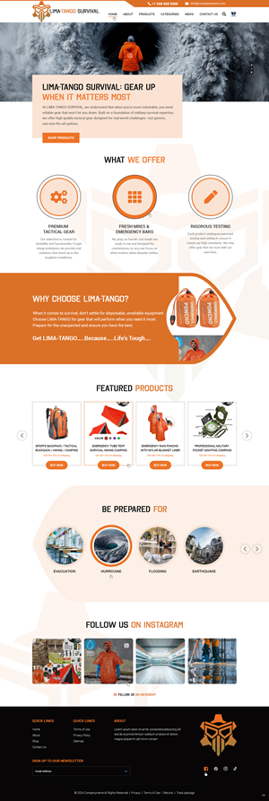 Web Design by pb for LIMA-TANGO Survival | Design: #33817162
