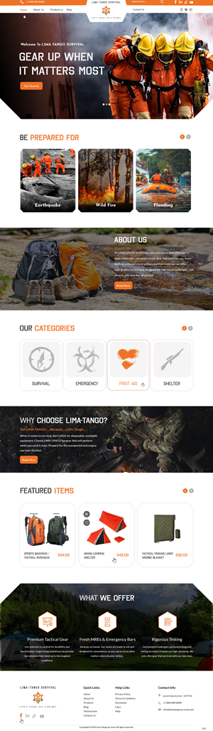 Web Design by pb for LIMA-TANGO Survival | Design: #33817163