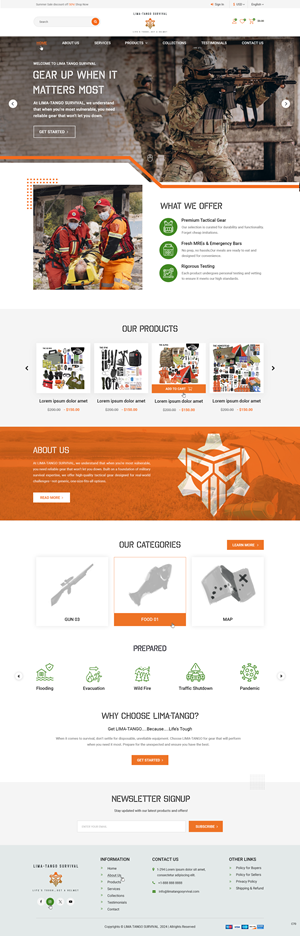 Web Design by pb for LIMA-TANGO Survival | Design: #33817164