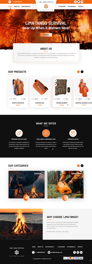 Web Design by pb for LIMA-TANGO Survival | Design: #33817165