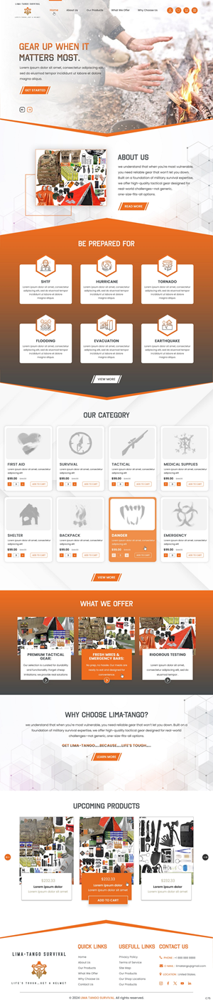 Web Design by pb for LIMA-TANGO Survival | Design: #33817166