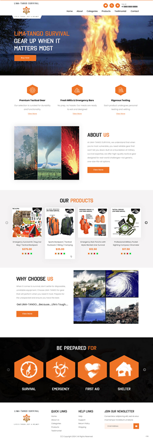 Web Design by pb for LIMA-TANGO Survival | Design: #33825312