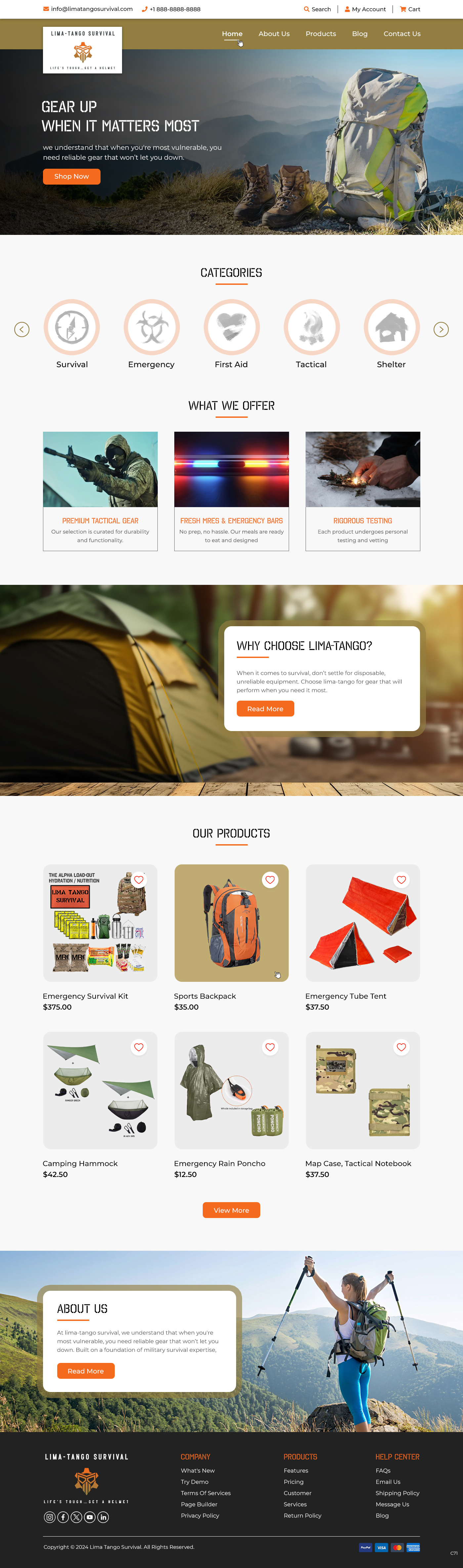 Web Design by pb for LIMA-TANGO Survival | Design #33825318
