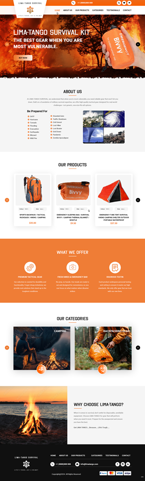 Web Design by pb for LIMA-TANGO Survival | Design: #33825319