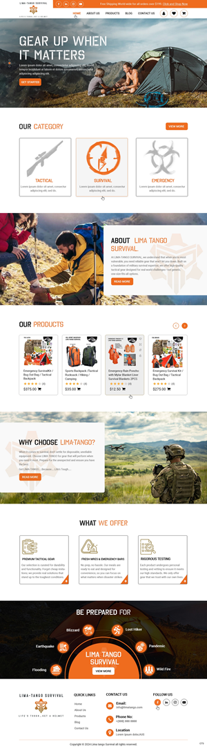 Web Design by pb for LIMA-TANGO Survival | Design: #33825320