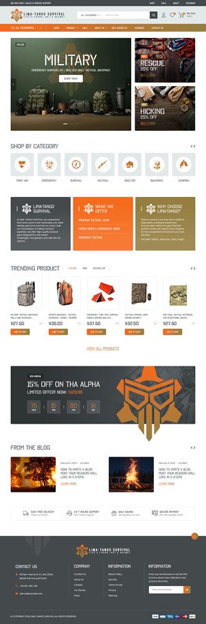 Web Design by nzdesigners for LIMA-TANGO Survival | Design: #33827355