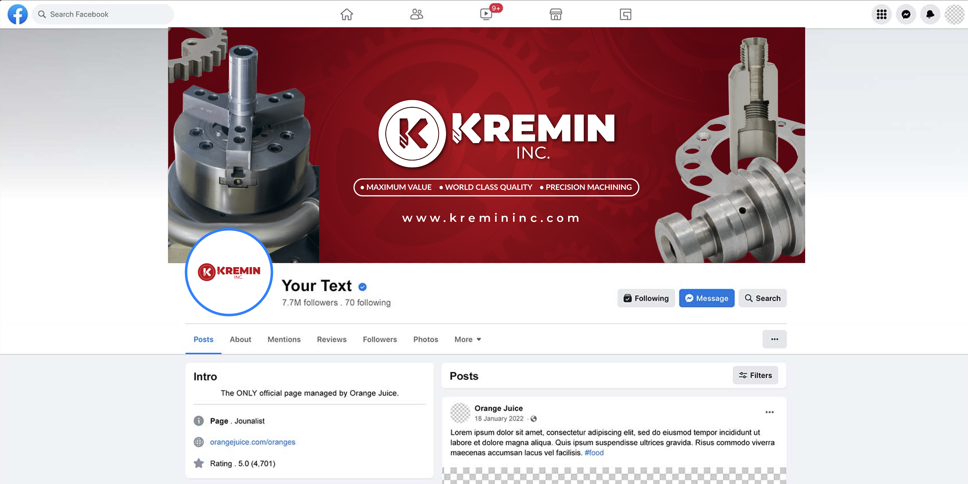 Facebook Design by artbitin for this project | Design #33805065