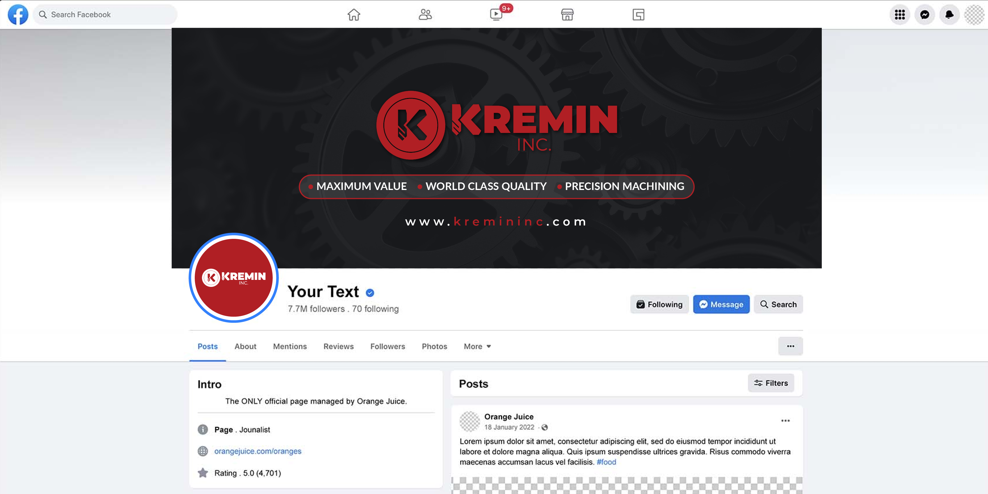 Facebook Design by artbitin for this project | Design #33805066